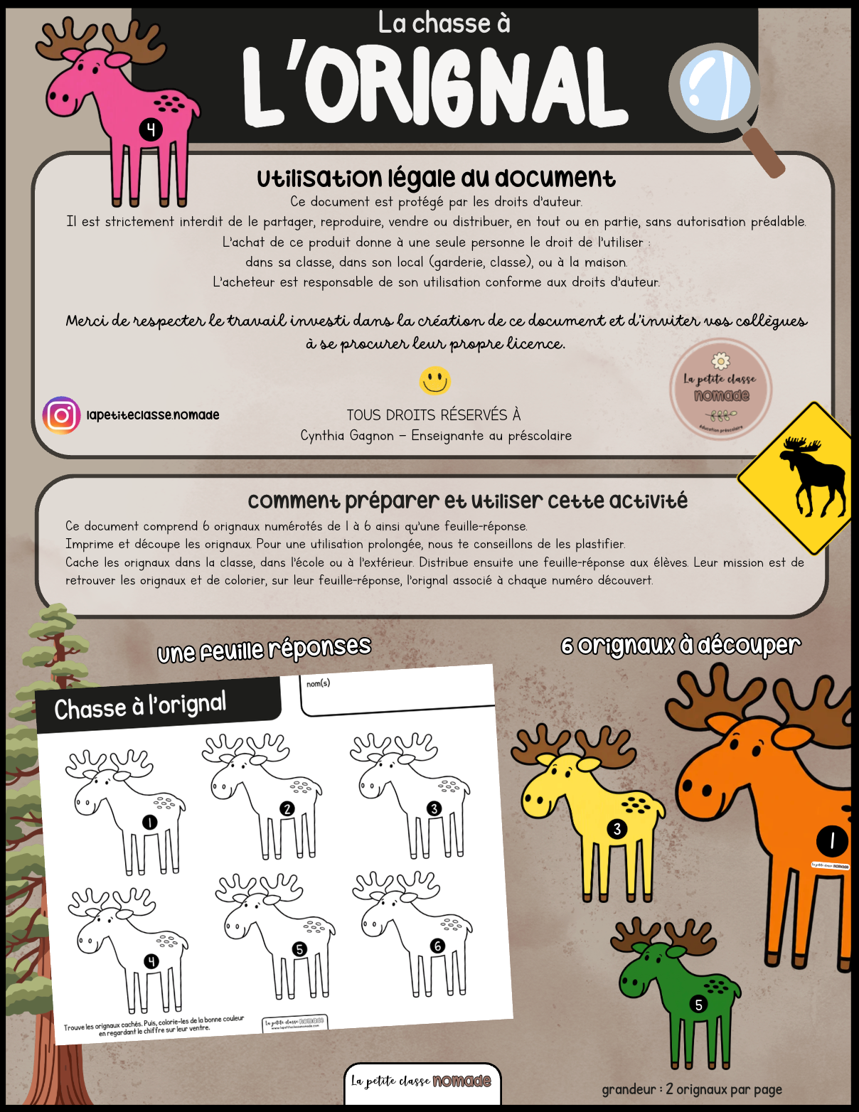Ensemble - Ateliers de lettres thématique Forêt - Ll, Cc, Oo, Hh, Rr