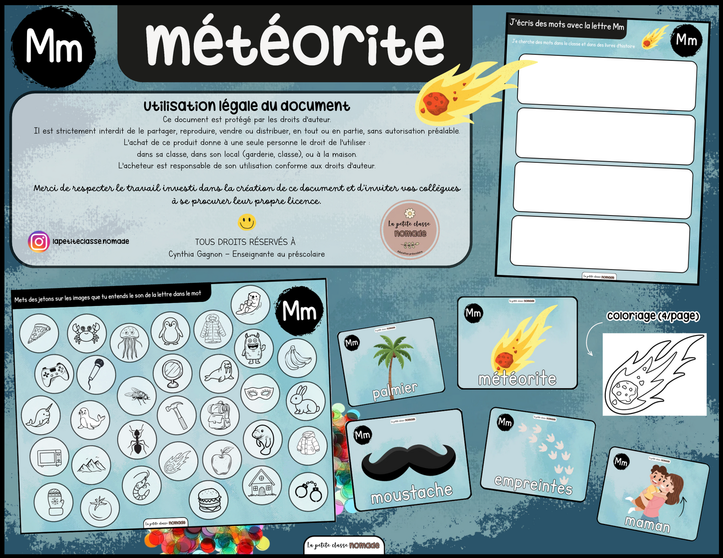 Ensemble - Ateliers de lettres thématique Dinosaures - Dd, Ff, Mm, Ss, Vv