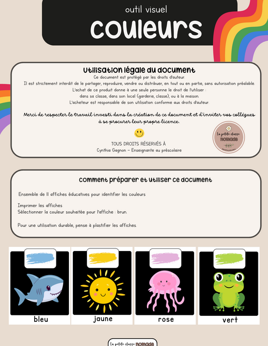 Affichage couleurs