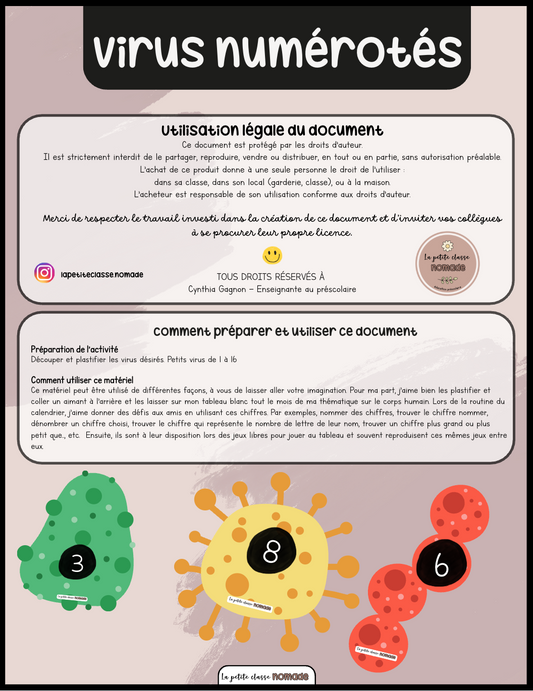 Virus numérotés