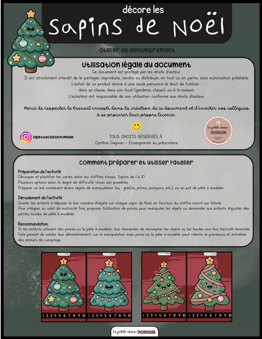 Atelier - Décore les sapins de Noël