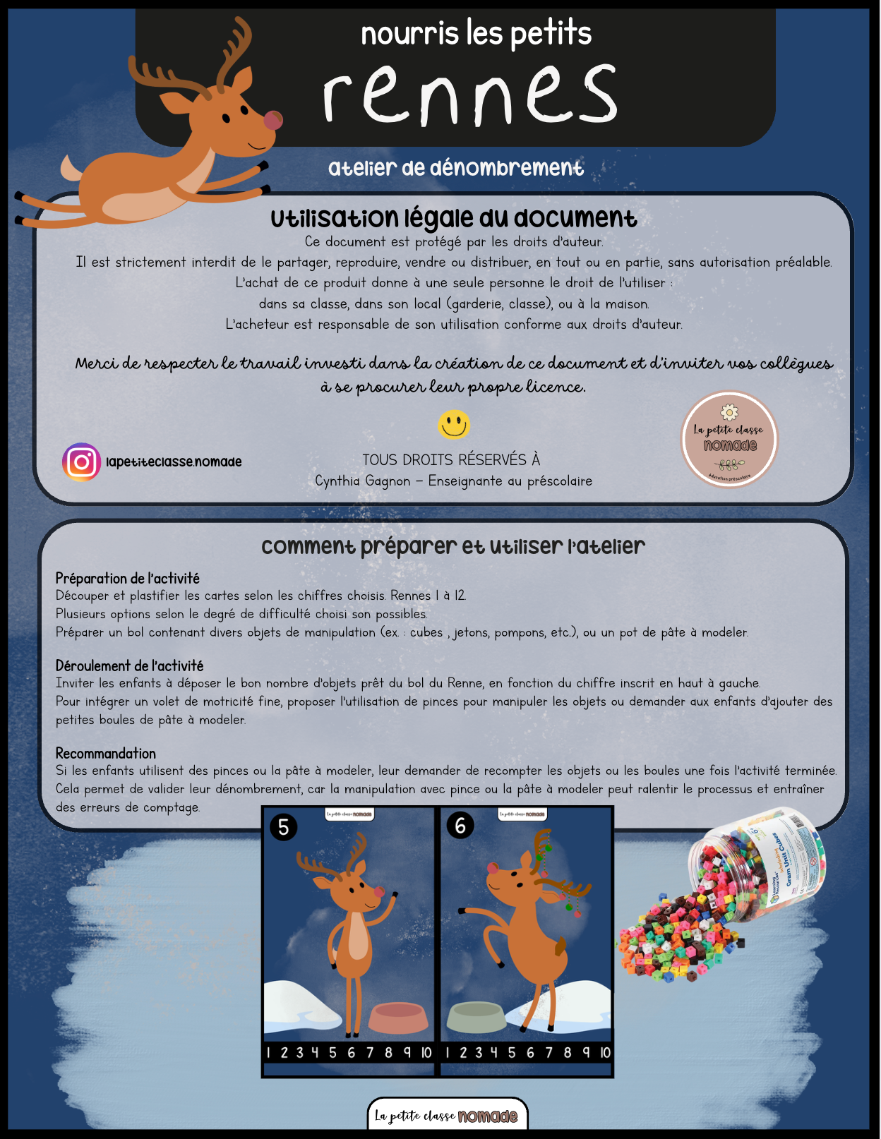 Atelier - Nourris les rennes