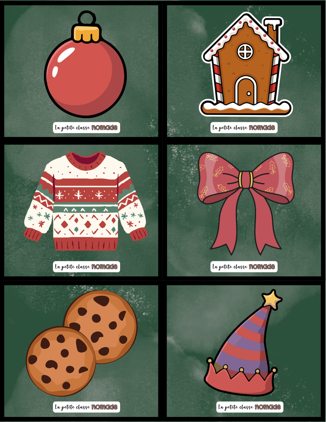 Jeu de mémoire de Noël