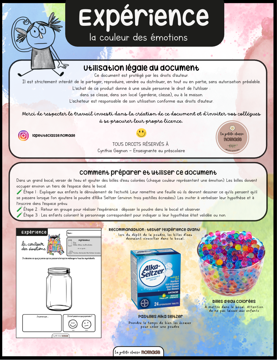 Expérience - La couleur des émotions