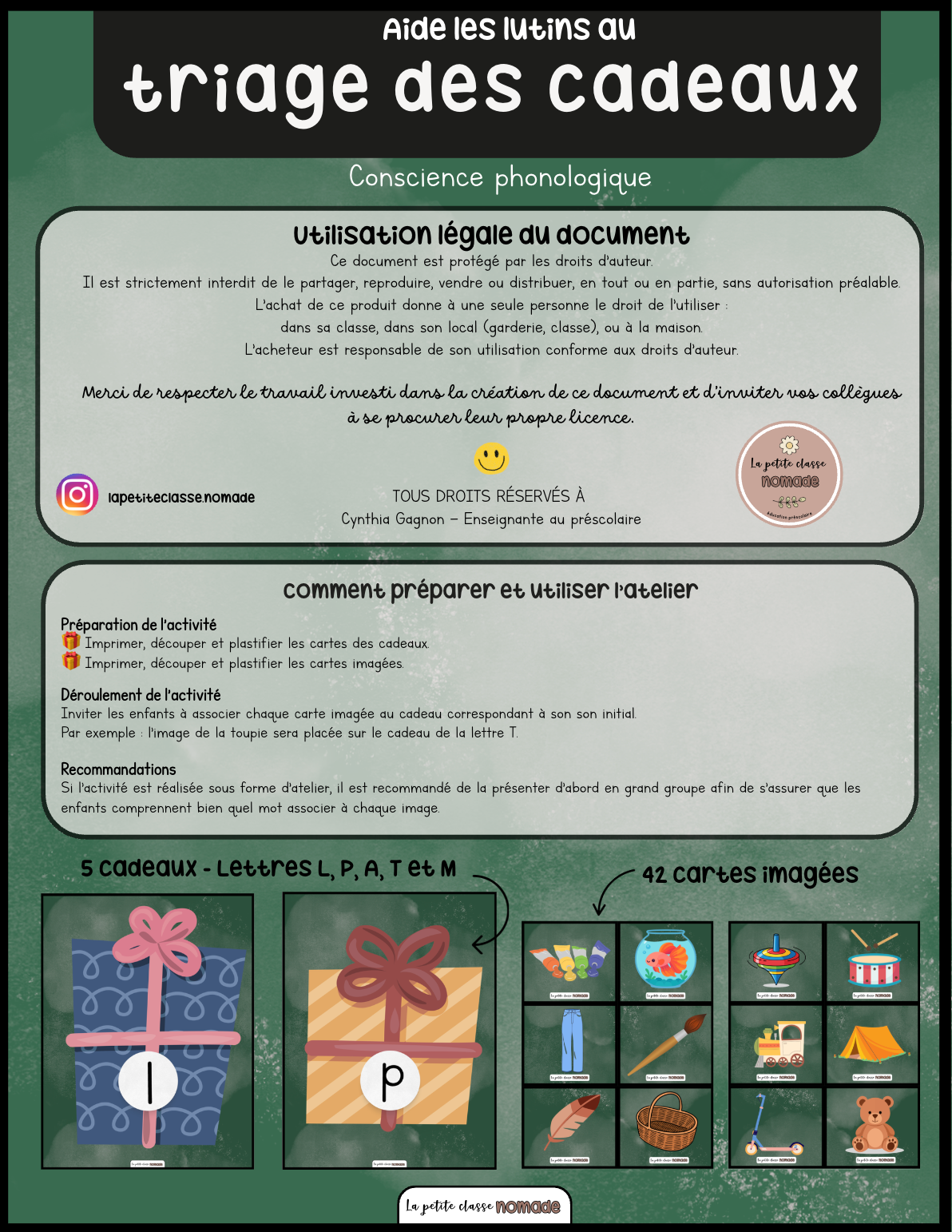Atelier son initial - Triage de cadeaux