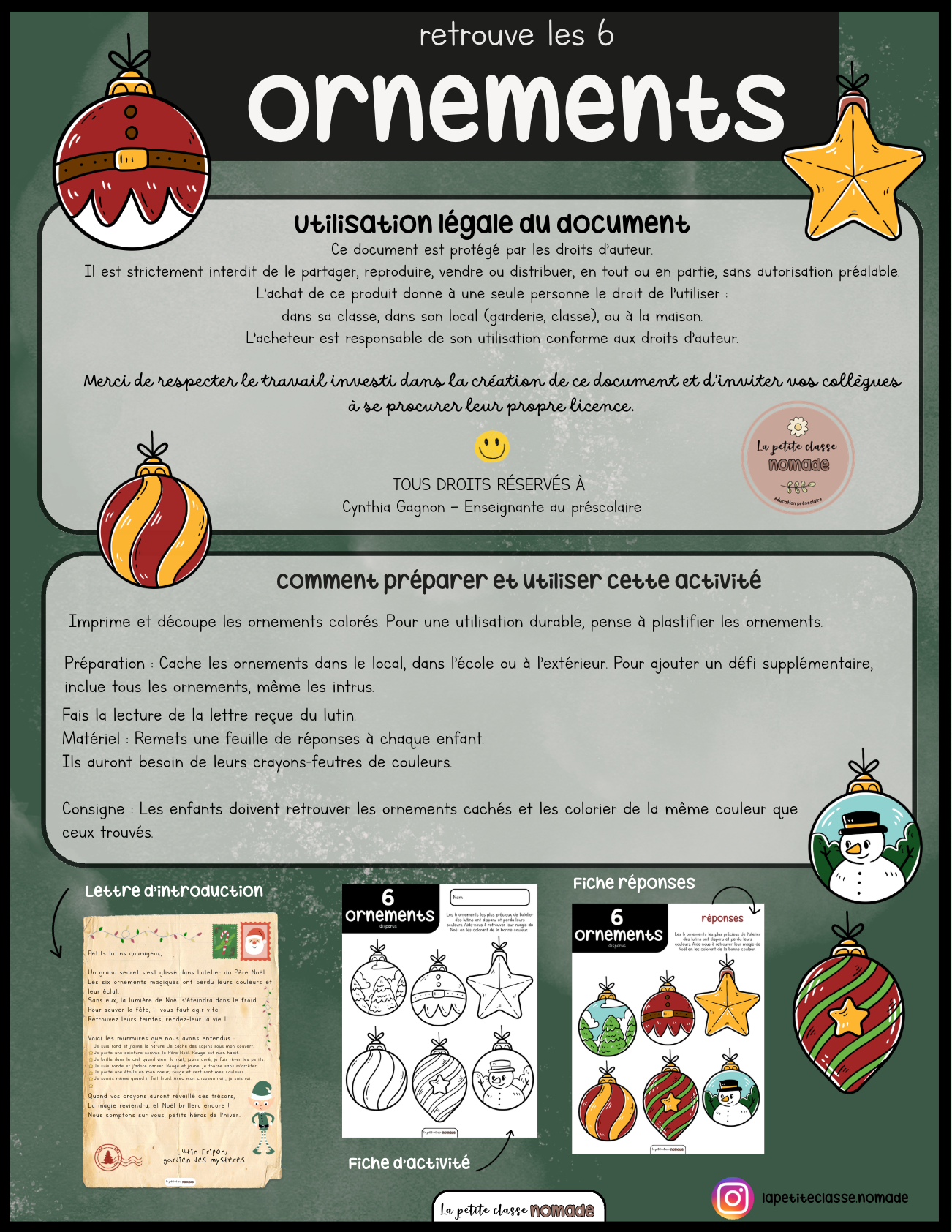 Retrouve les 6 ornements perdus