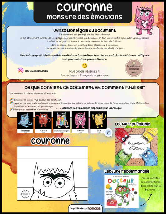 Couronne - Monstre des émotions