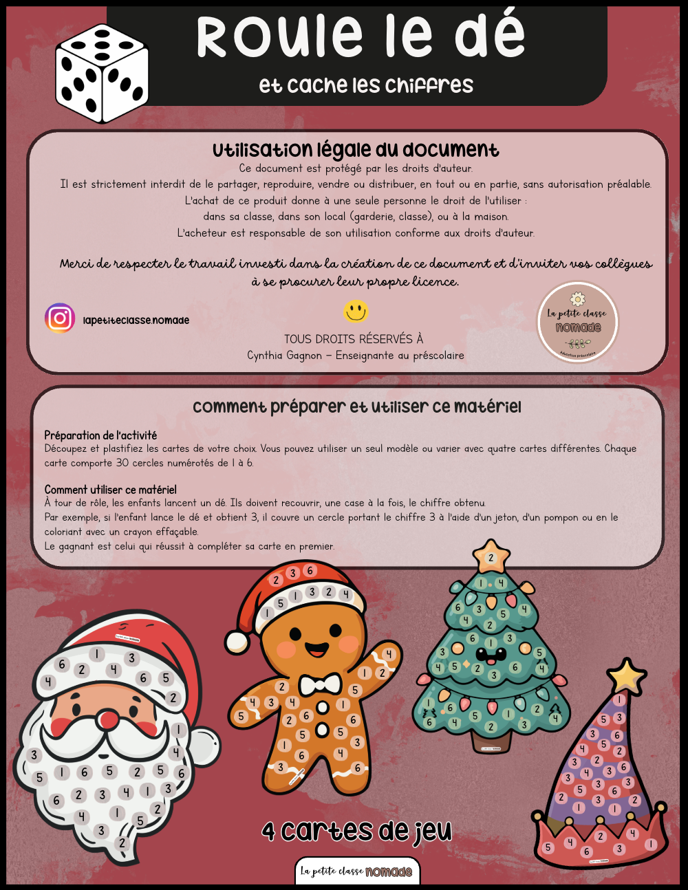 Roule le dé - Noël