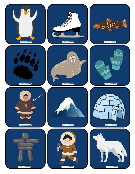 Atelier - Place les images dans les igloos