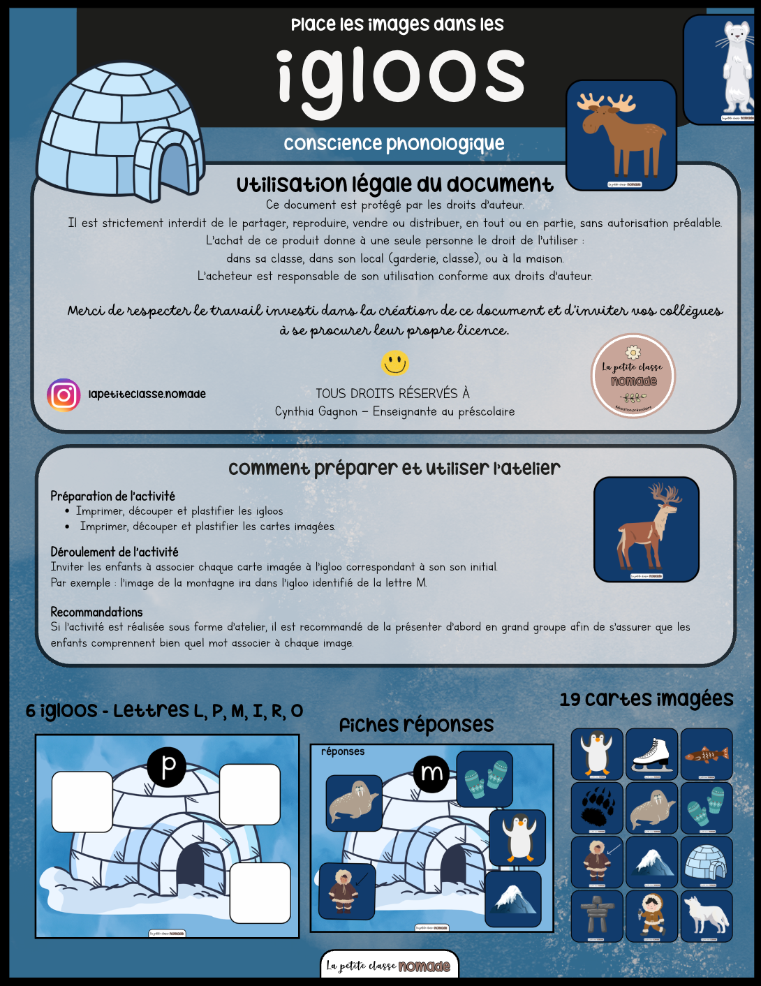 Atelier - Place les images dans les igloos