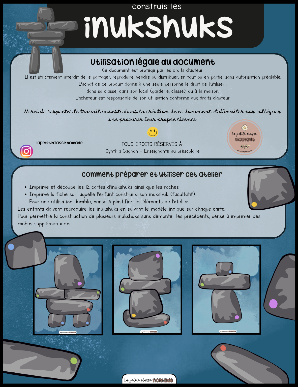 Atelier - Construis les inukshuks