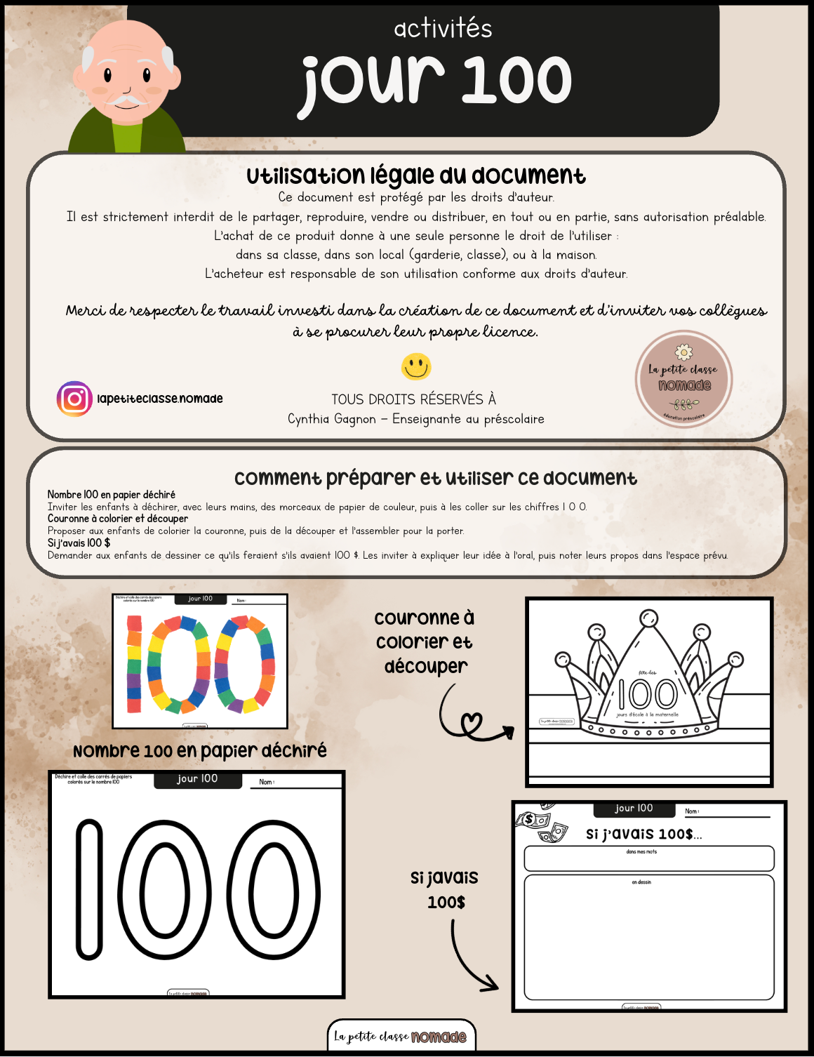 Activités - Jour 100