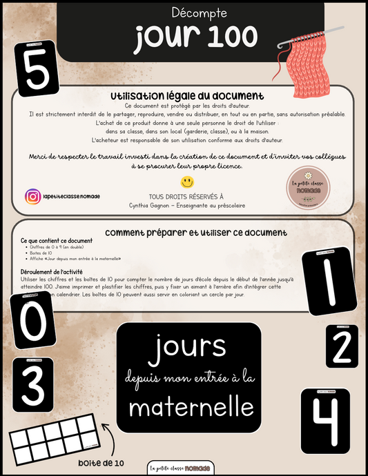 Décompte - Jour 100