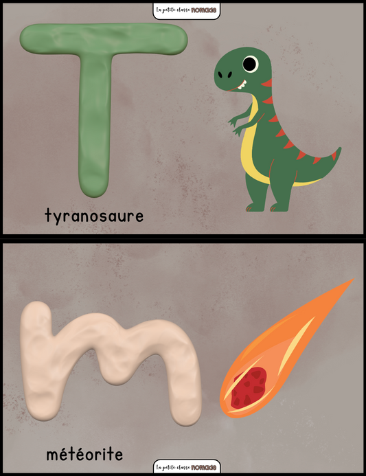 Atelier - Son initial et pâte à modeler - Les dinosaures