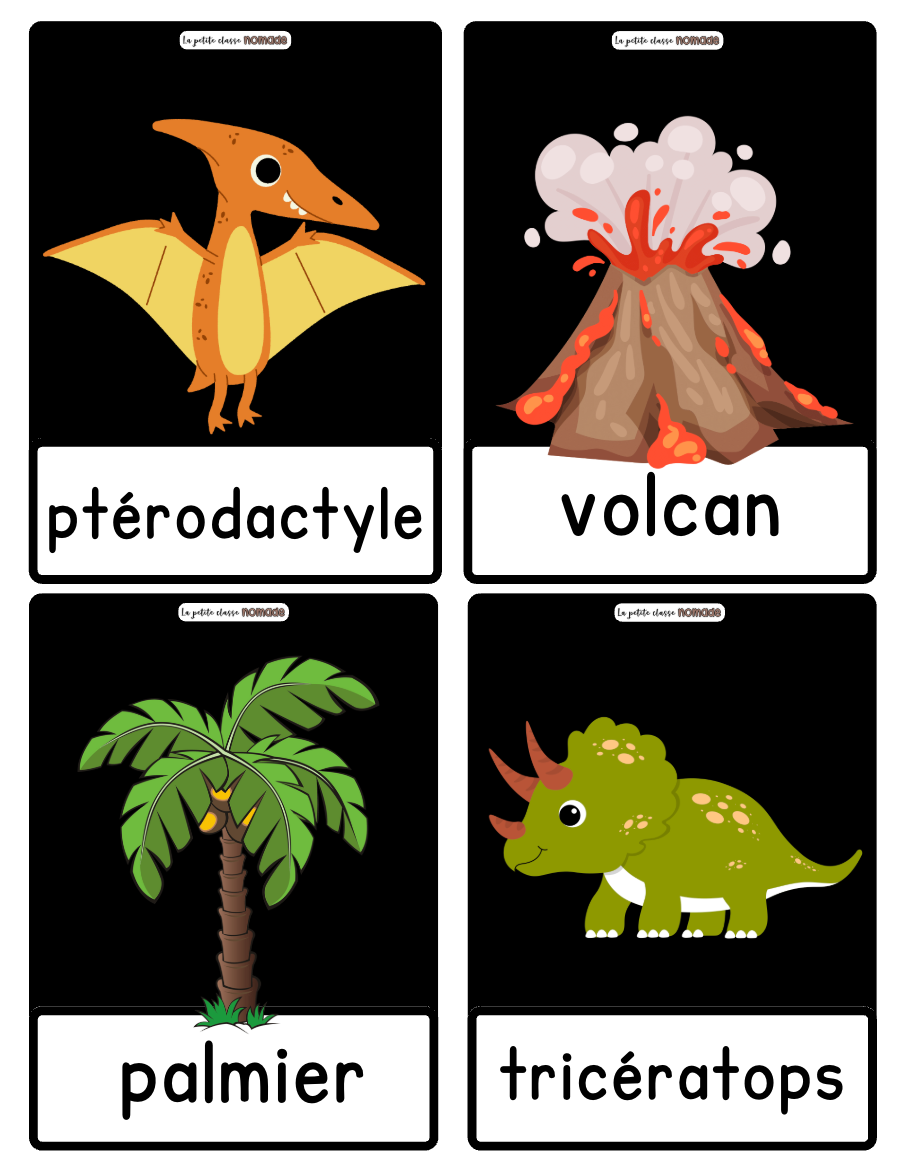Mots imagés - Les dinosaures