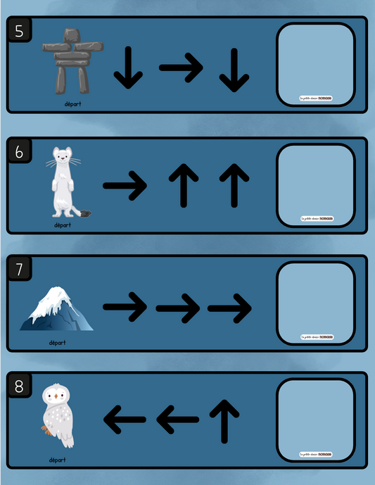 Atelier - Jeu de directions monde polaire