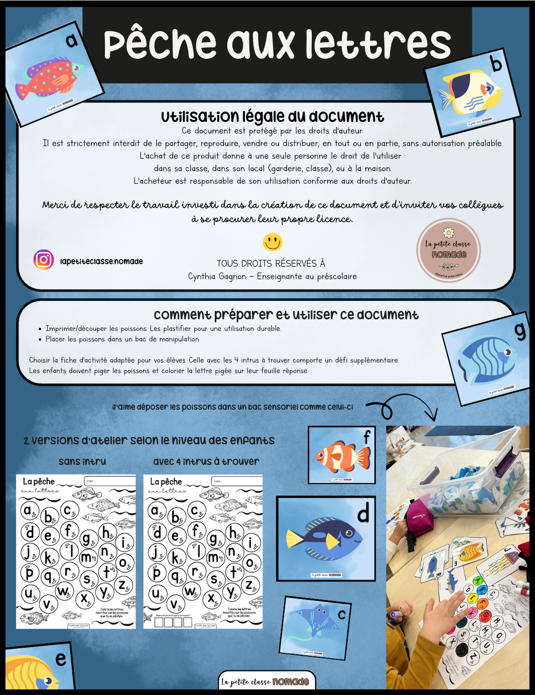 Atelier - Pêche aux lettres - Pirates et océan