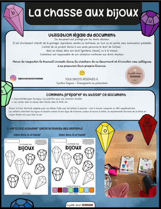 Chasse aux bijoux - Pirates et océan