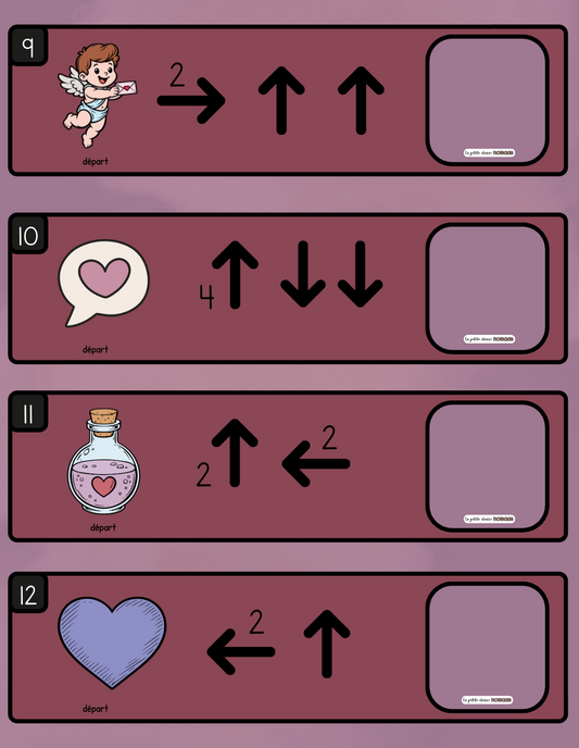 Atelier - Jeu de directions St-Valentin