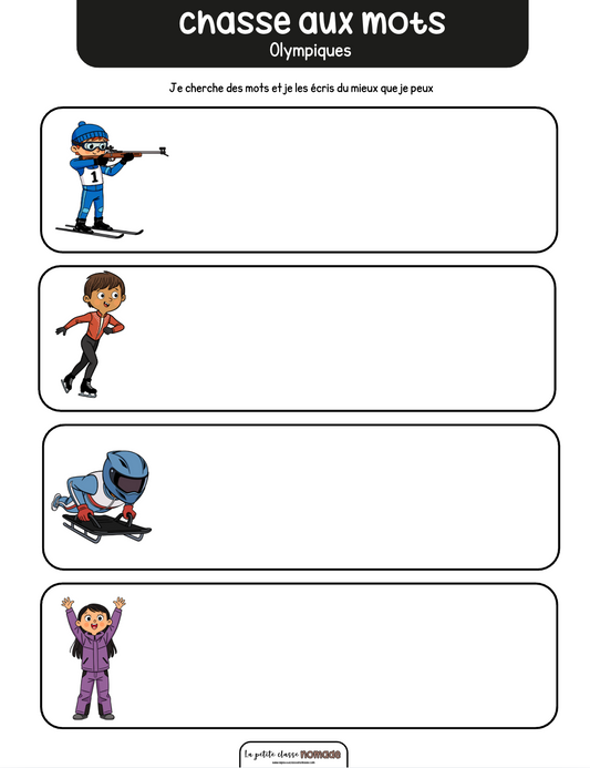 Chasse aux mots - Olympiques