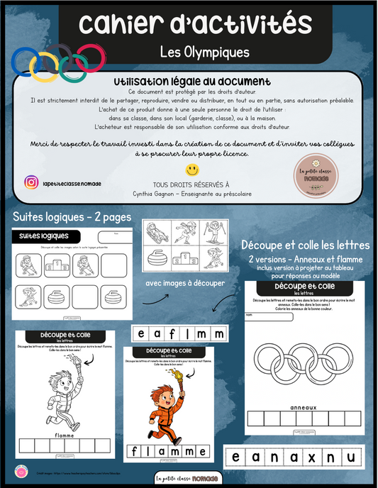 Cahier d'activités - Olympiques