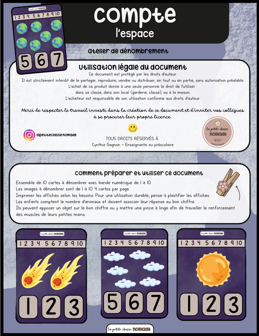 Compte - Espace et environnement