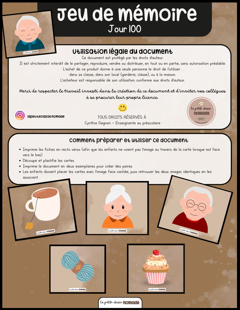 Jeu de mémoire - Jour 100