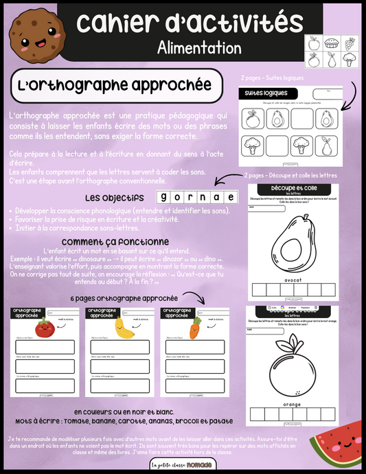 Cahier d'activités - Santé et alimentation