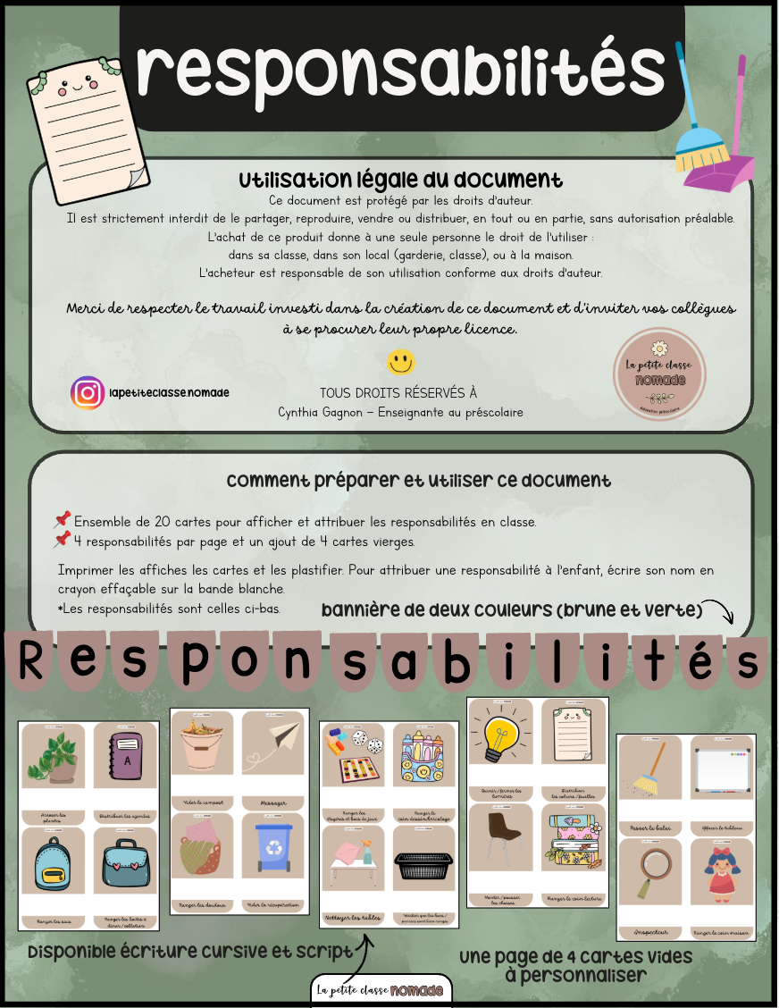 Responsabilités
