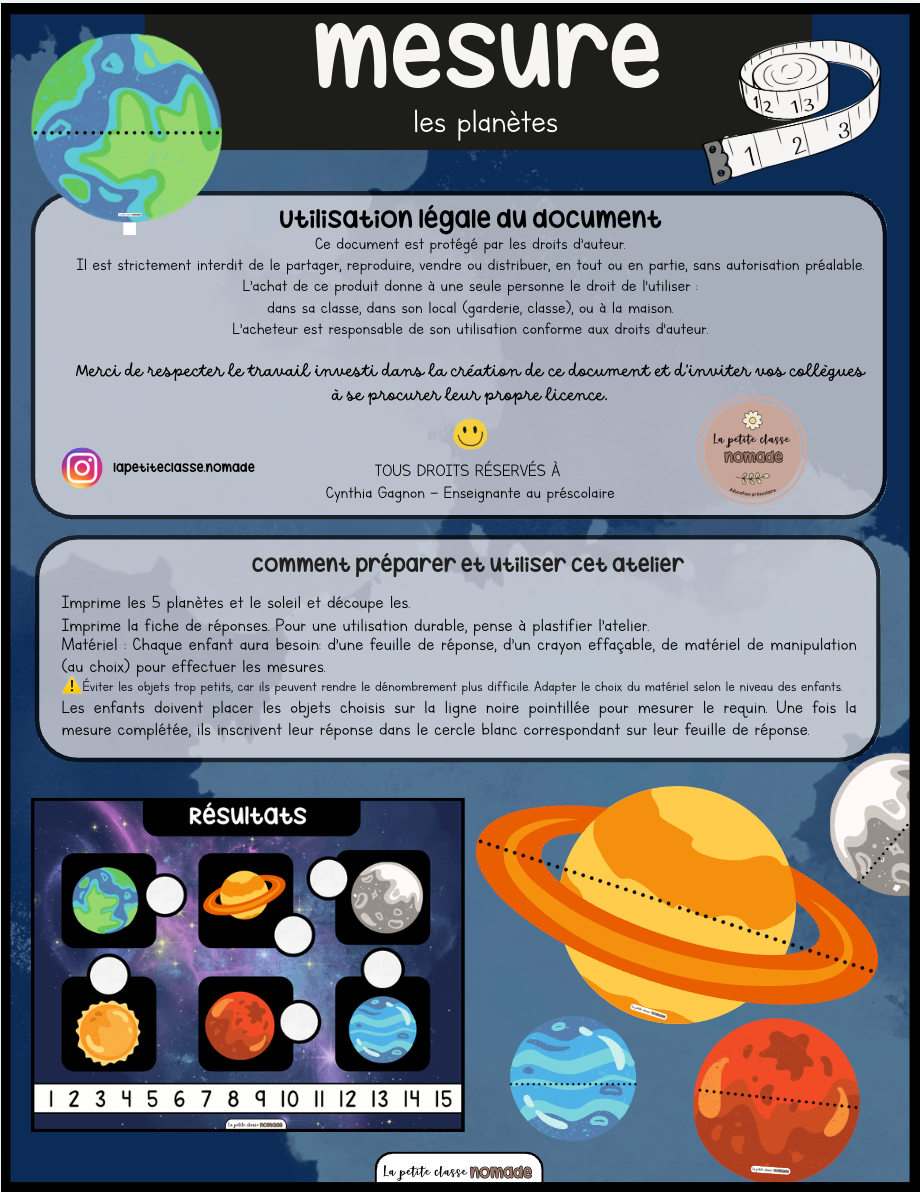 Atelier de mesures - Espace