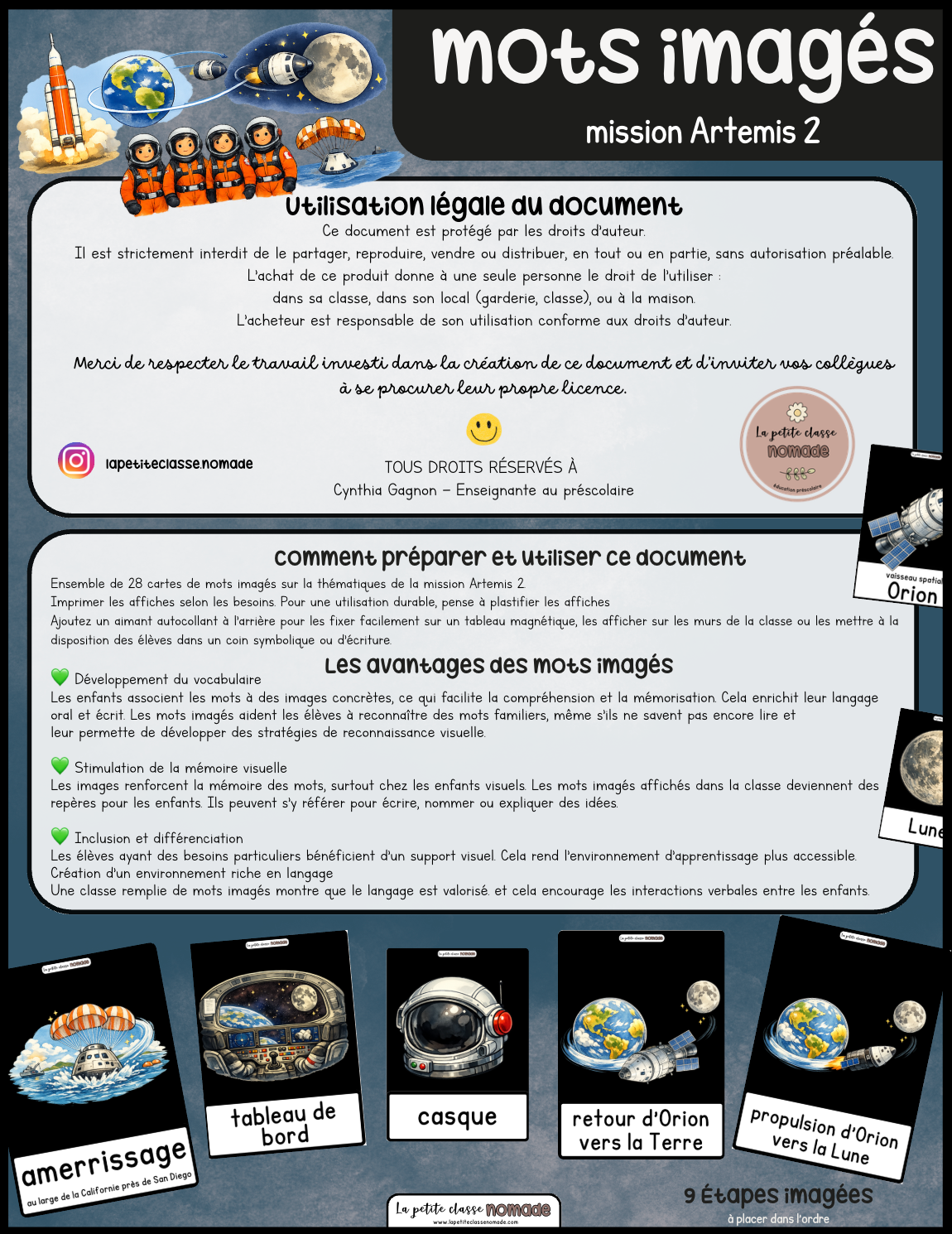 Ensemble 6 activités - Mission Artemis 2