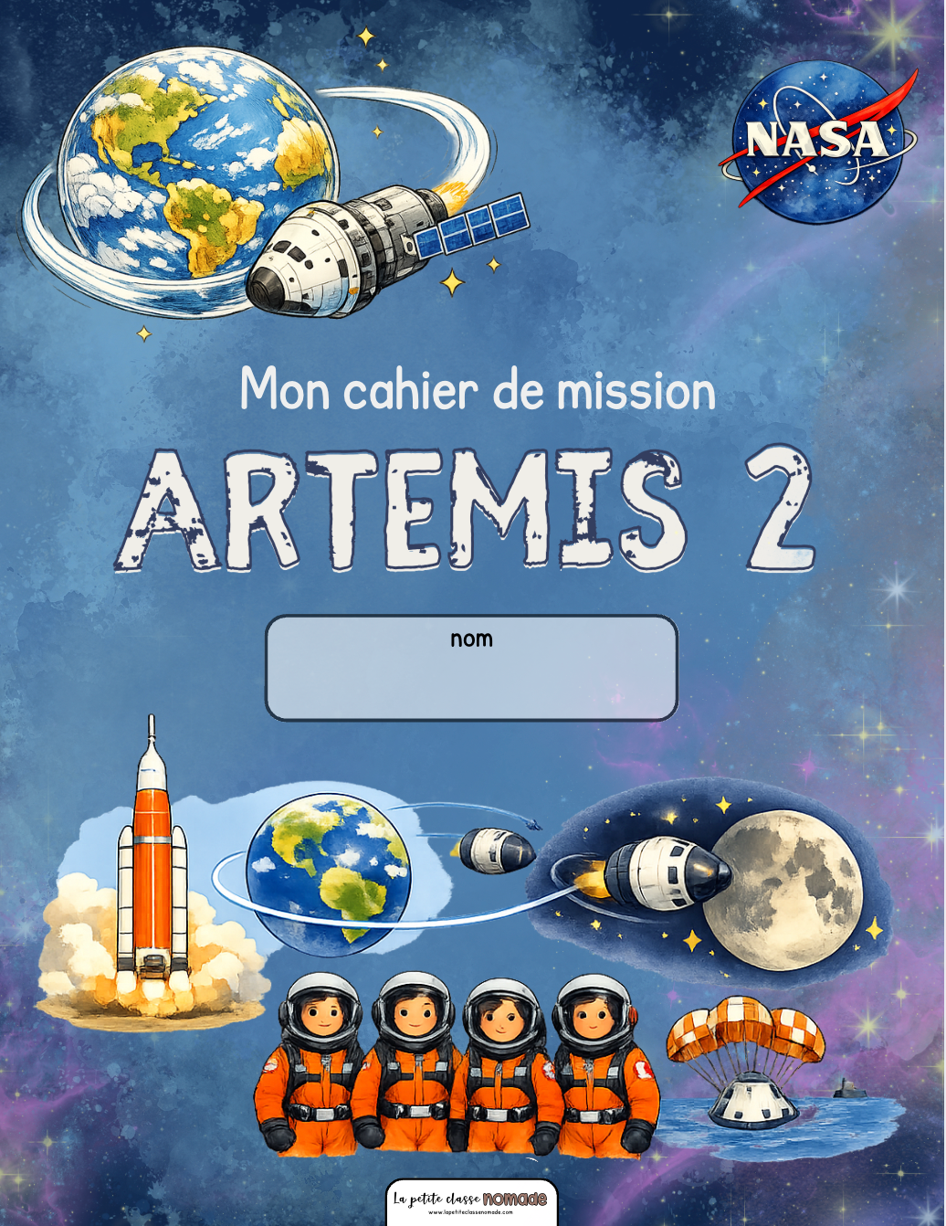 Cahier de mission - activités - Artemis 2