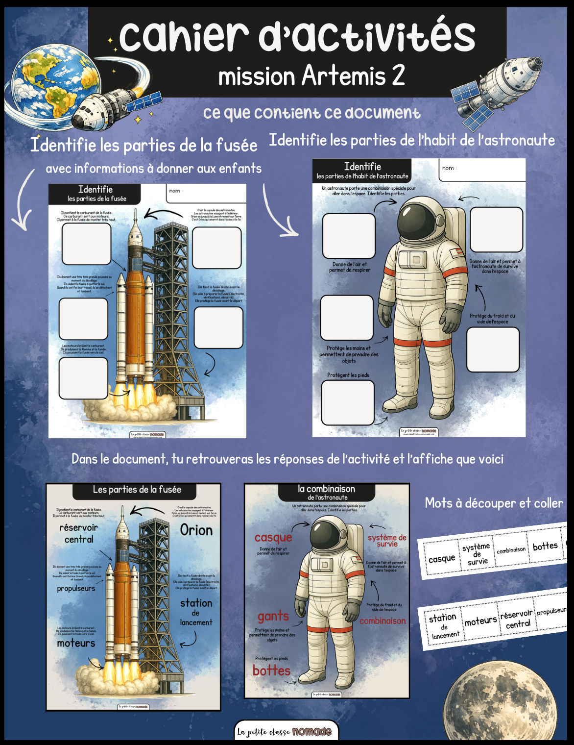 Cahier de mission - activités - Artemis 2