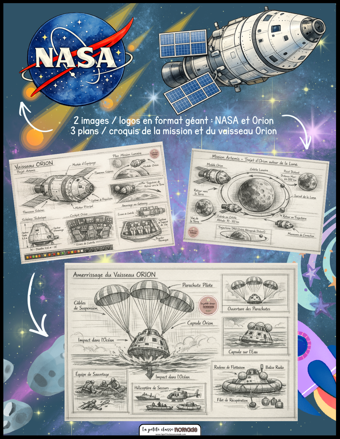 Coin symbolique - Espace et mission Artemis II