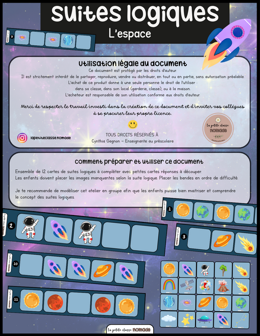 Suites logiques - Espace
