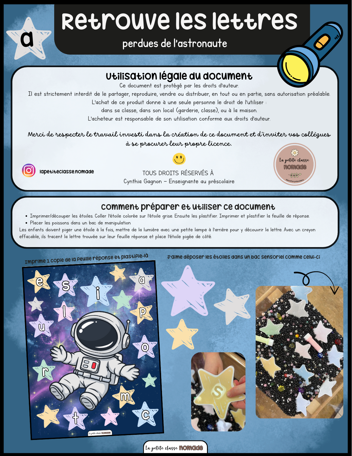 Retrouve les lettres perdues de l'astronaute