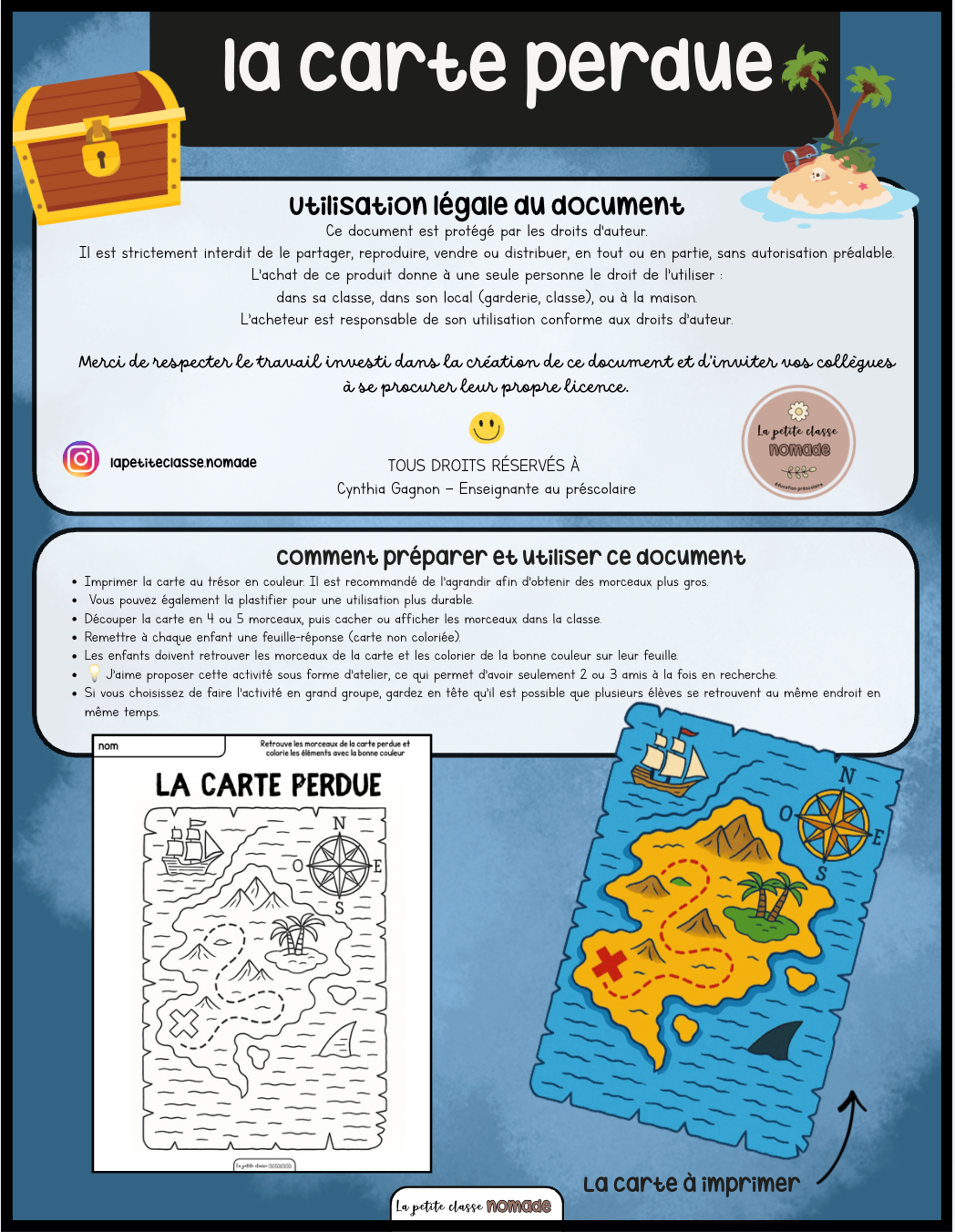 La carte perdue - Pirates et océan