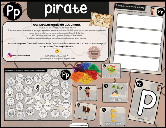 Lettre Pp - Pirate