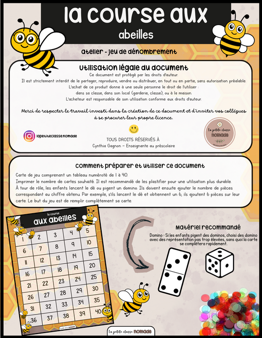 La course aux abeilles