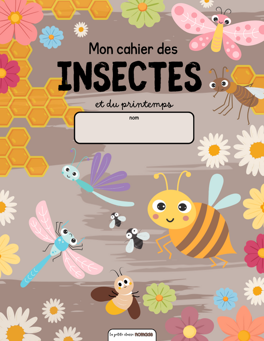 Cahier d'activités insectes et printemps