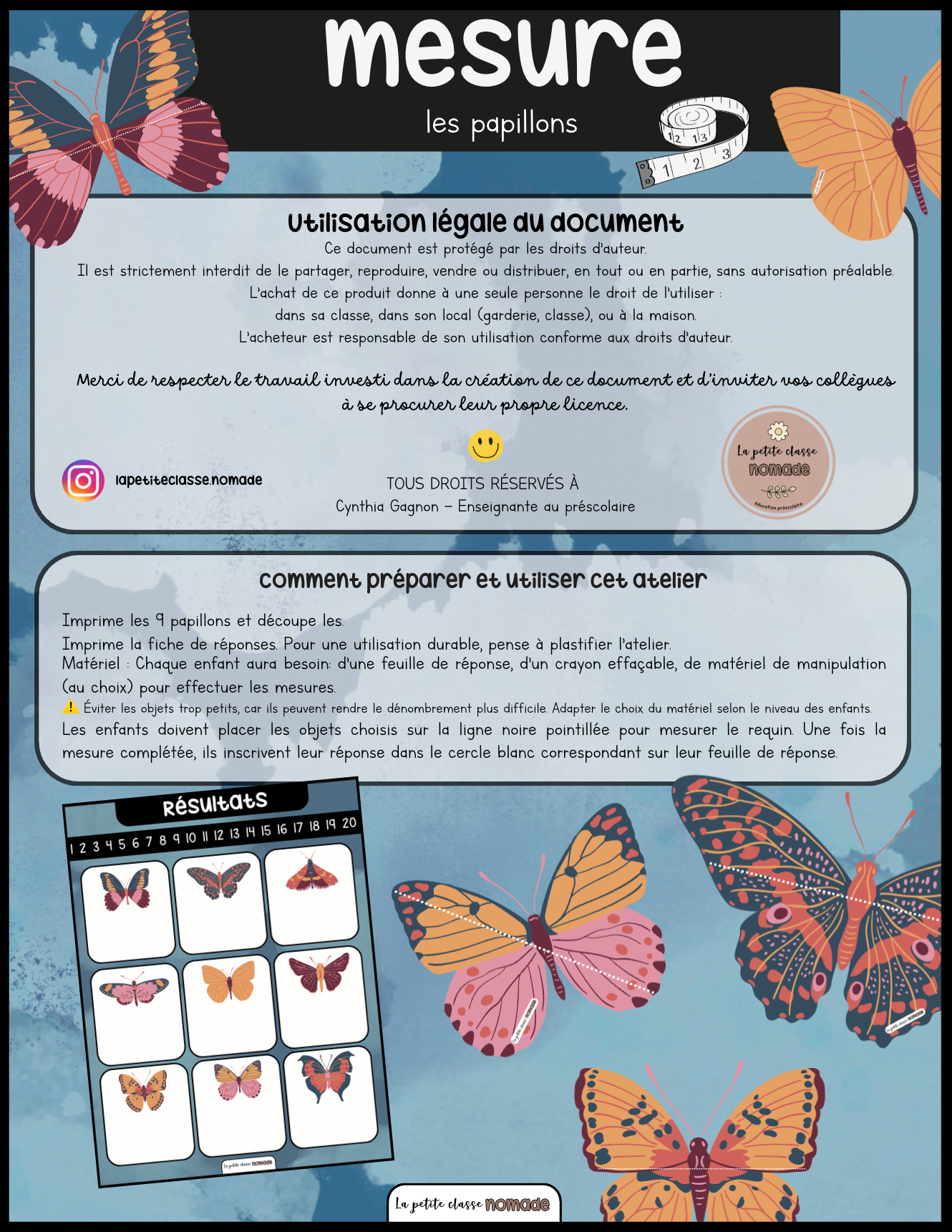Ensemble spécial papillons