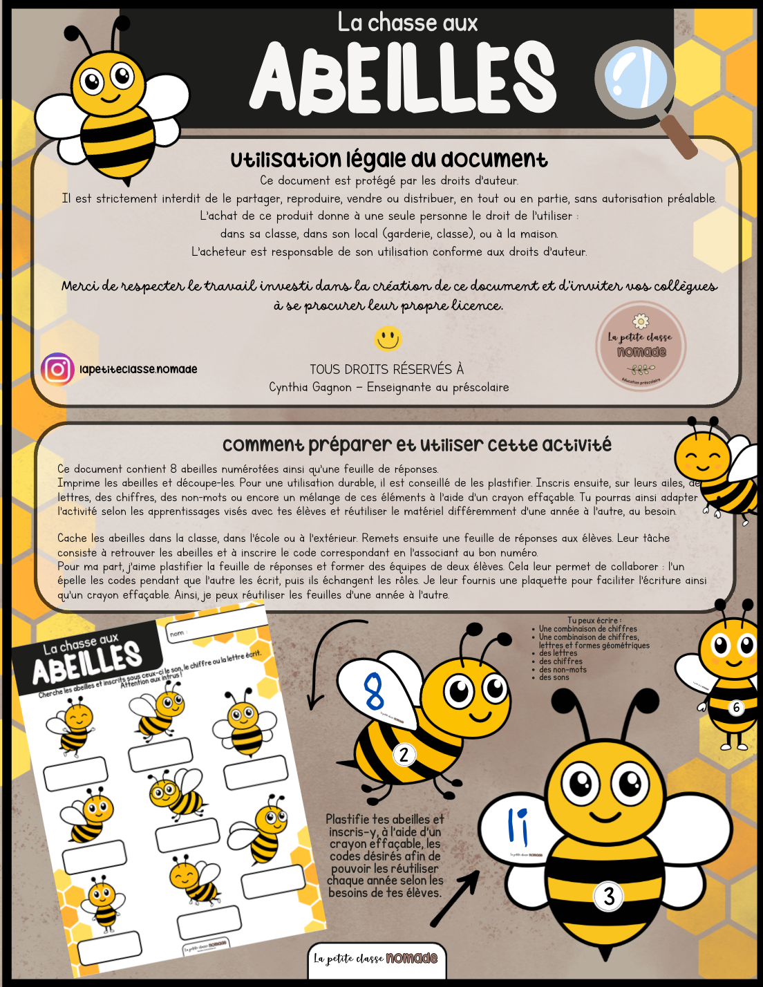 La chasse aux abeilles - Insectes et printemps