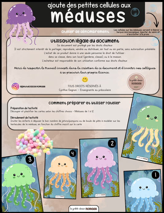 Ajoute des cellules aux méduses - Pirates et océan