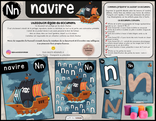 Lettre Nn - Navire