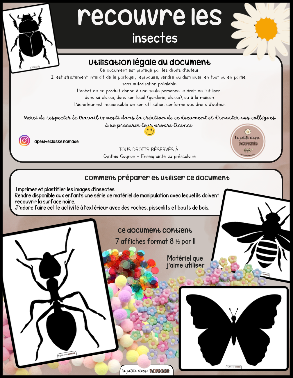 Recouvre les insectes - Insectes