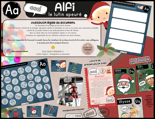 Lettre Aa - Alfi le lutin apeuré