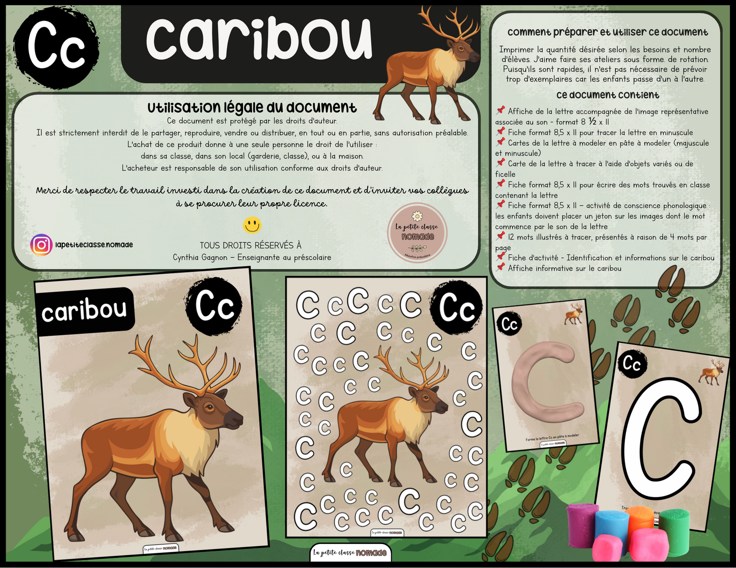Lettre Cc - Caribou