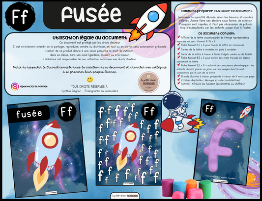Lettre Ff - Fusée