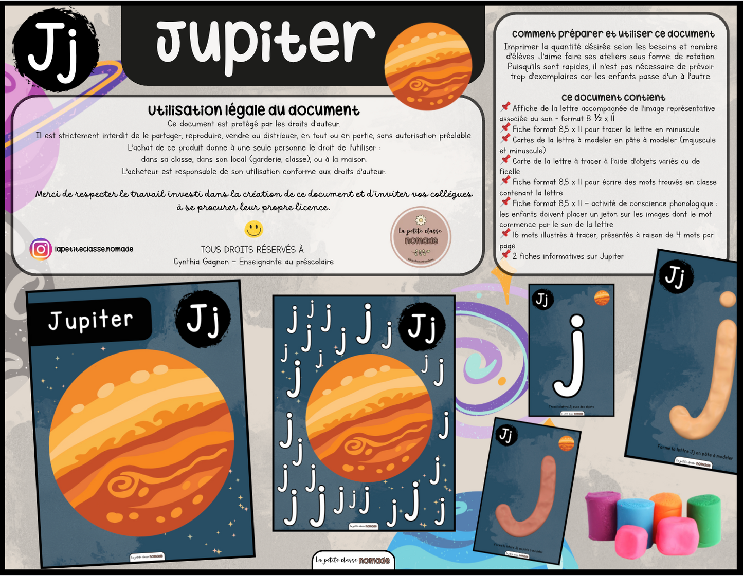 Lettre Jj - Jupiter