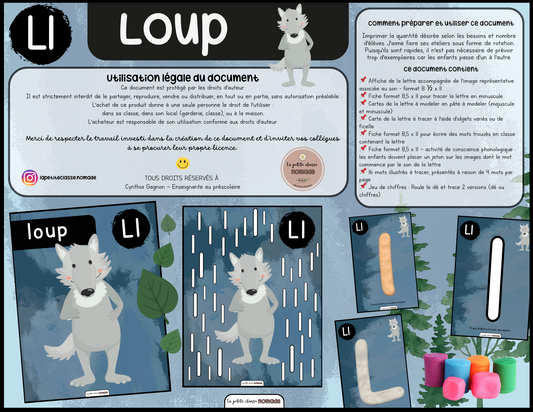 Lettre Ll - Loup